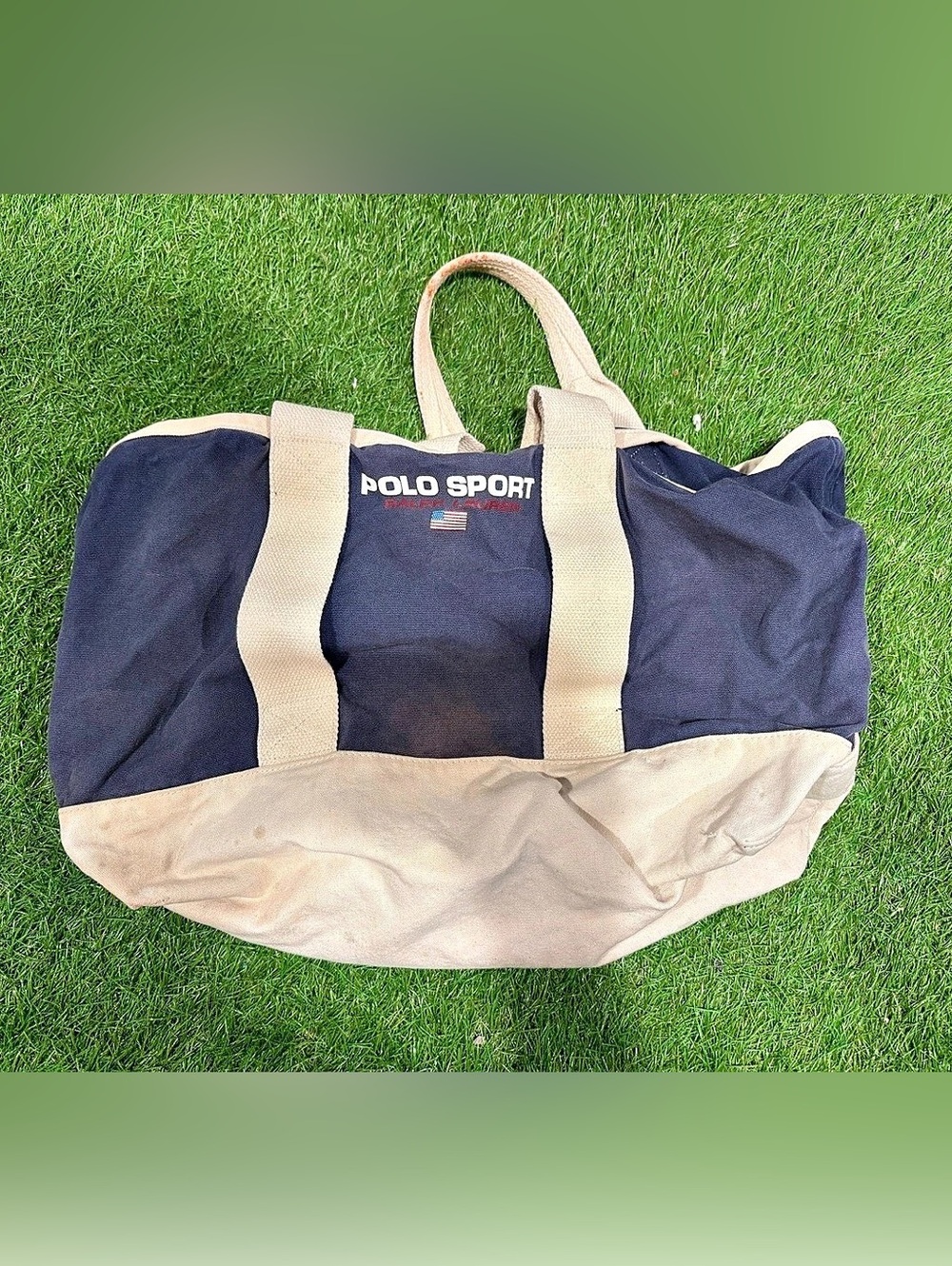 Polo Sport Duffel Bag Blue & Cream